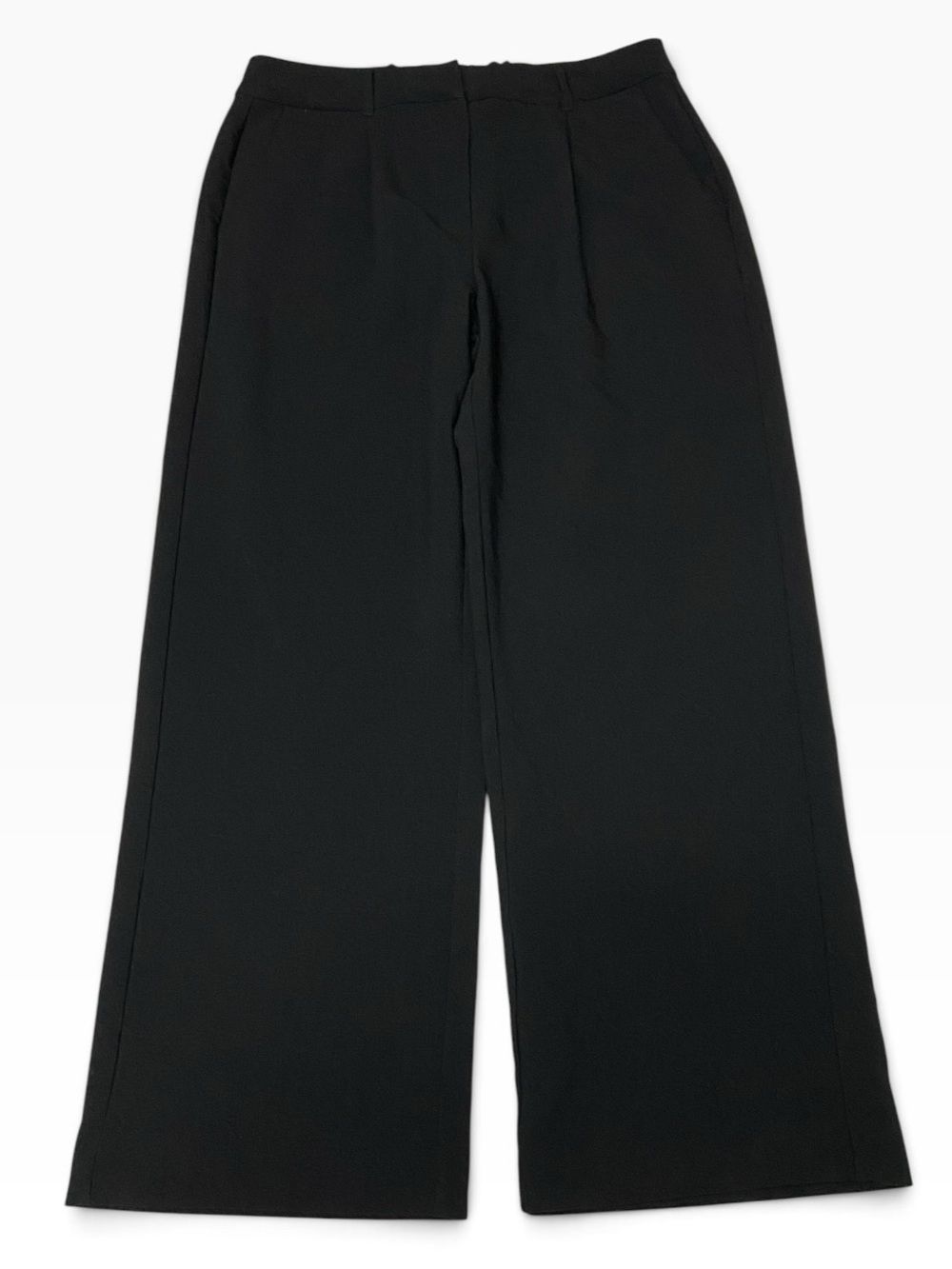 Old Navy Taylor 33x30 Black Wide Leg Extra High Rise Trouser Pant Women’s Large